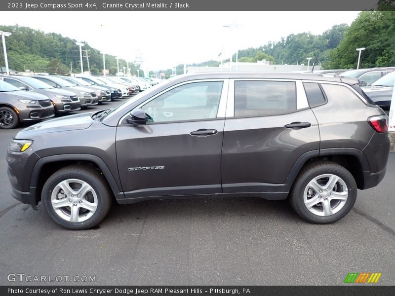 Granite Crystal Metallic / Black 2023 Jeep Compass Sport 4x4