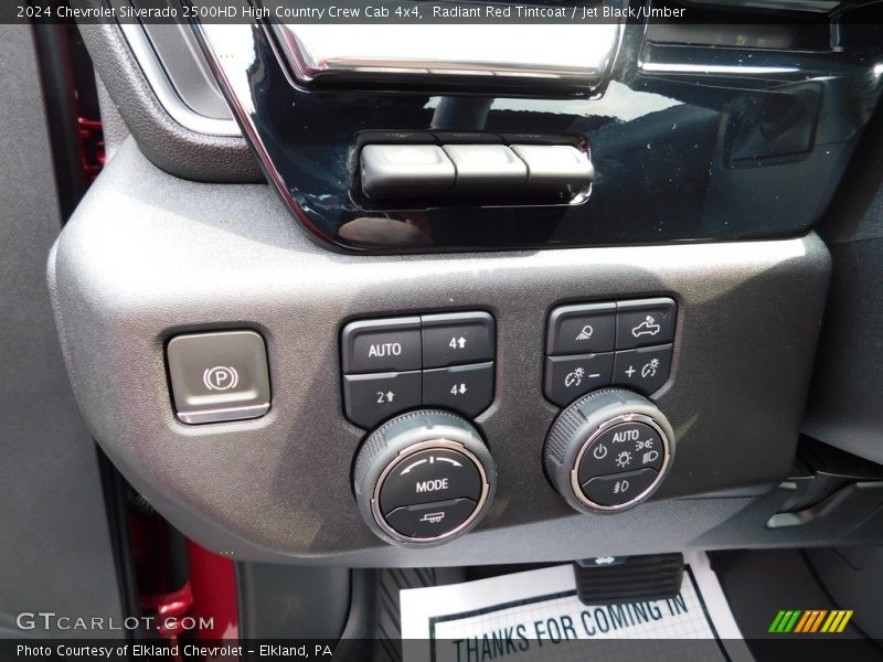 Controls of 2024 Silverado 2500HD High Country Crew Cab 4x4