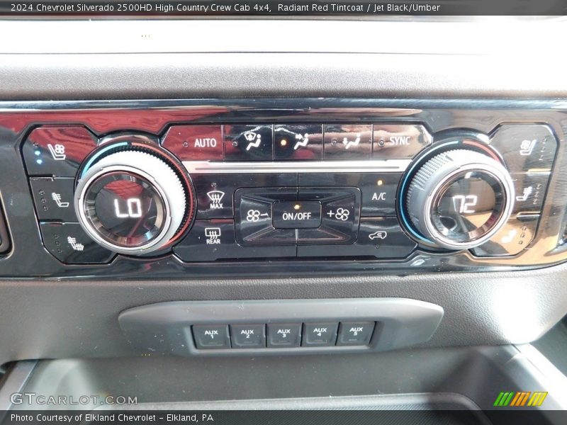 Controls of 2024 Silverado 2500HD High Country Crew Cab 4x4