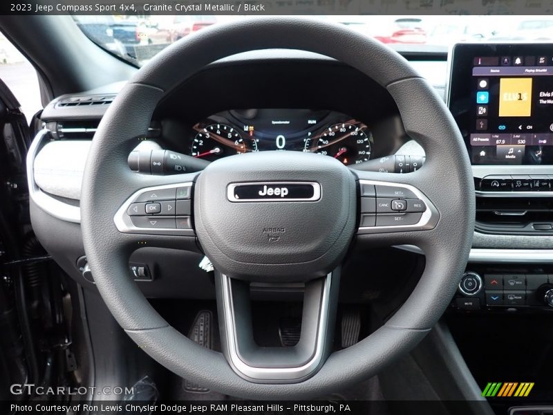 Granite Crystal Metallic / Black 2023 Jeep Compass Sport 4x4