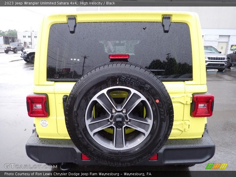 High Velocity / Black 2023 Jeep Wrangler Unlimited Sahara 4x4