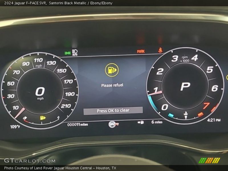  2024 F-PACE SVR SVR Gauges