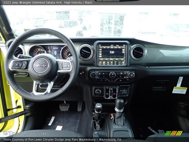 High Velocity / Black 2023 Jeep Wrangler Unlimited Sahara 4x4