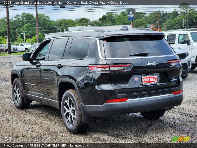 Diamond Black Crystal Pearl / Global Black 2023 Jeep Grand Cherokee L Limited 4x4