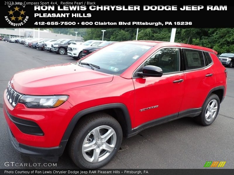 Redline Pearl / Black 2023 Jeep Compass Sport 4x4