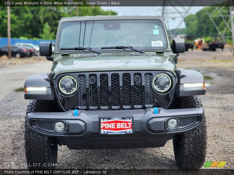 Sarge Green / Black 2024 Jeep Wrangler 4-Door Willys 4xe Hybrid