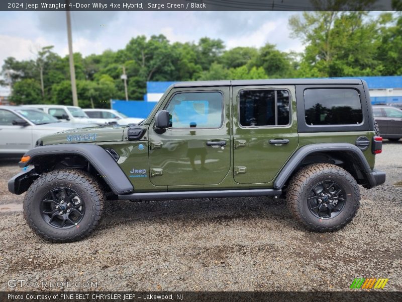 Sarge Green / Black 2024 Jeep Wrangler 4-Door Willys 4xe Hybrid