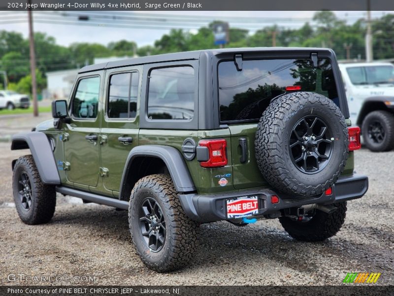 Sarge Green / Black 2024 Jeep Wrangler 4-Door Willys 4xe Hybrid