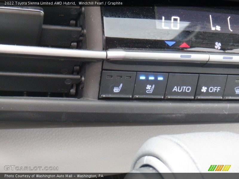 Windchill Pearl / Graphite 2022 Toyota Sienna Limited AWD Hybrid