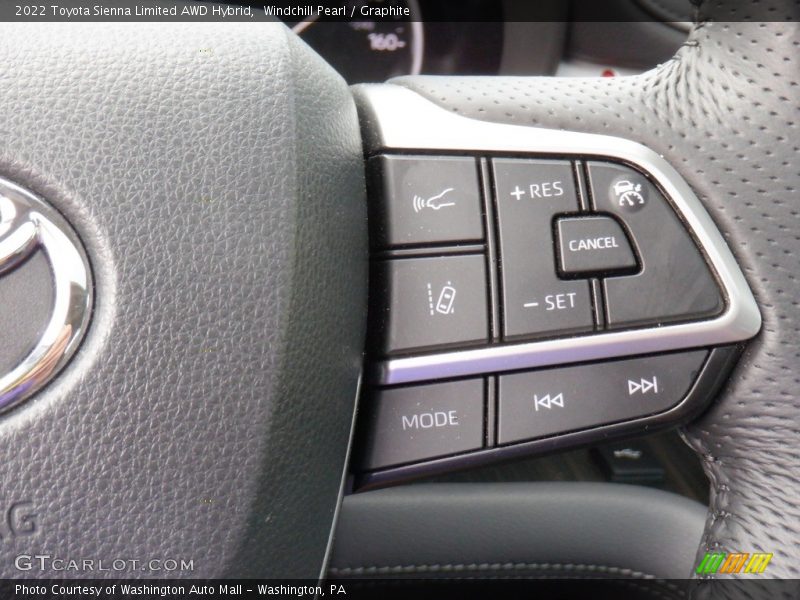 Windchill Pearl / Graphite 2022 Toyota Sienna Limited AWD Hybrid
