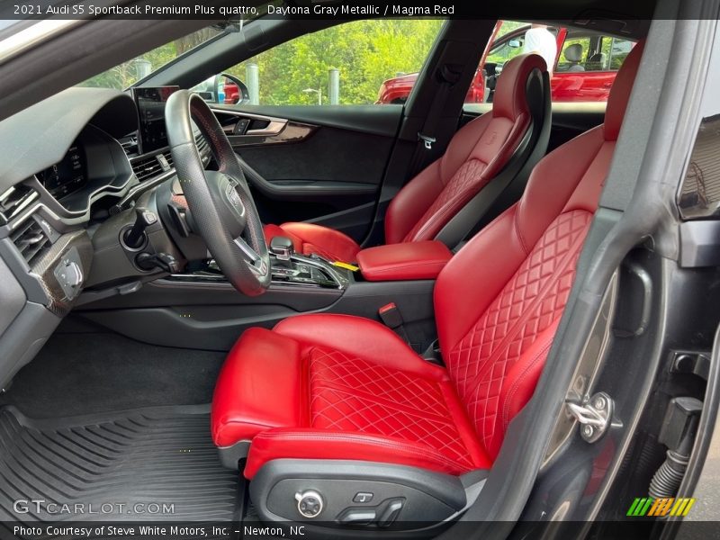  2021 S5 Sportback Premium Plus quattro Magma Red Interior