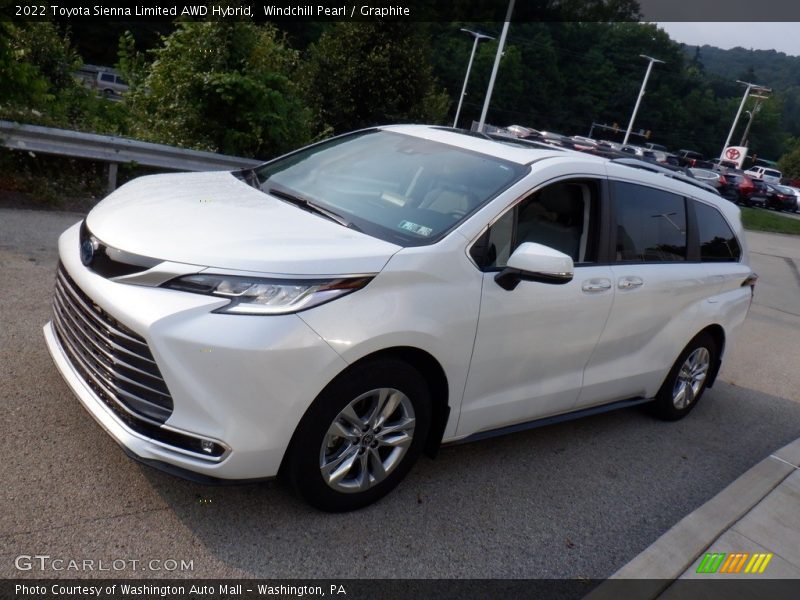 Windchill Pearl / Graphite 2022 Toyota Sienna Limited AWD Hybrid