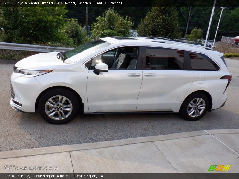 Windchill Pearl / Graphite 2022 Toyota Sienna Limited AWD Hybrid