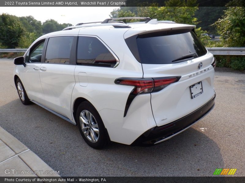 Windchill Pearl / Graphite 2022 Toyota Sienna Limited AWD Hybrid
