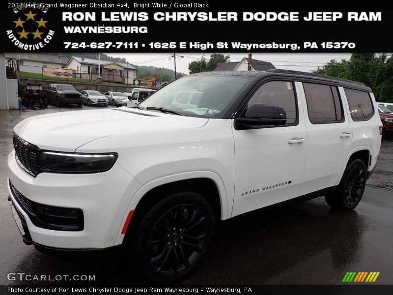 Bright White / Global Black 2023 Jeep Grand Wagoneer Obsidian 4x4