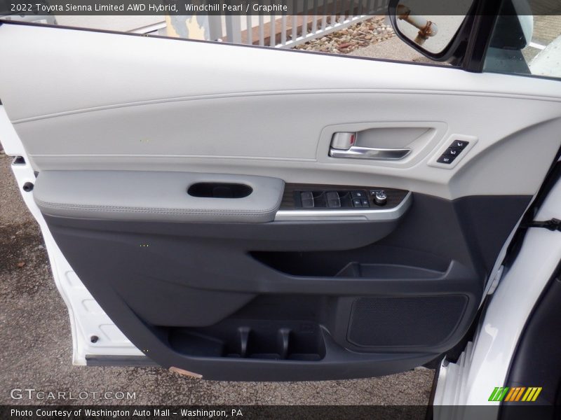 Windchill Pearl / Graphite 2022 Toyota Sienna Limited AWD Hybrid