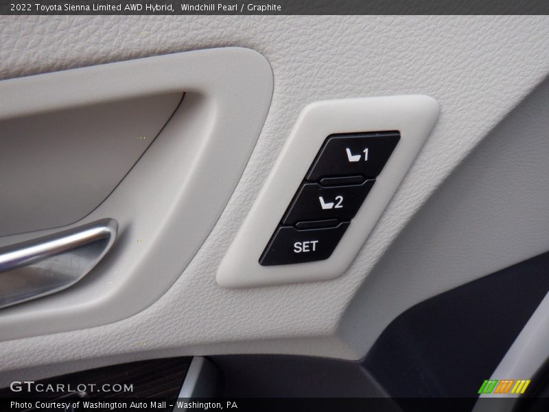Windchill Pearl / Graphite 2022 Toyota Sienna Limited AWD Hybrid