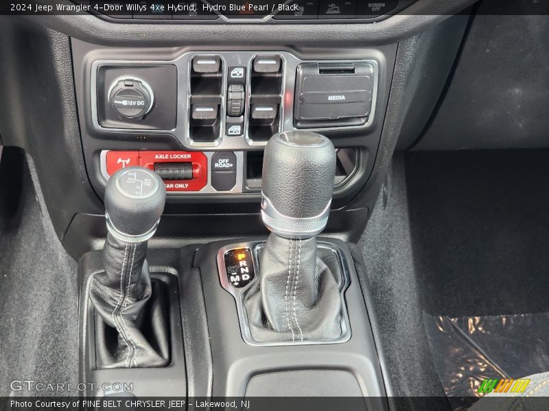 Hydro Blue Pearl / Black 2024 Jeep Wrangler 4-Door Willys 4xe Hybrid