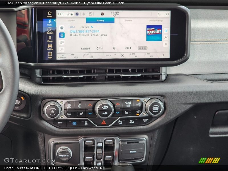 Hydro Blue Pearl / Black 2024 Jeep Wrangler 4-Door Willys 4xe Hybrid