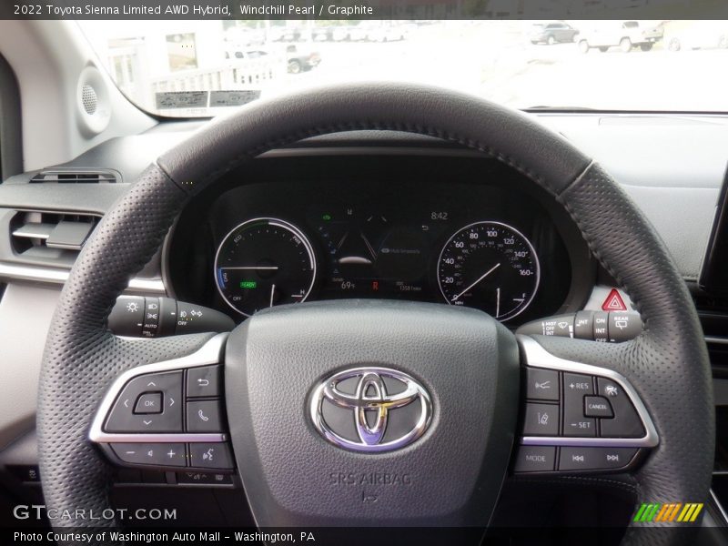 Windchill Pearl / Graphite 2022 Toyota Sienna Limited AWD Hybrid