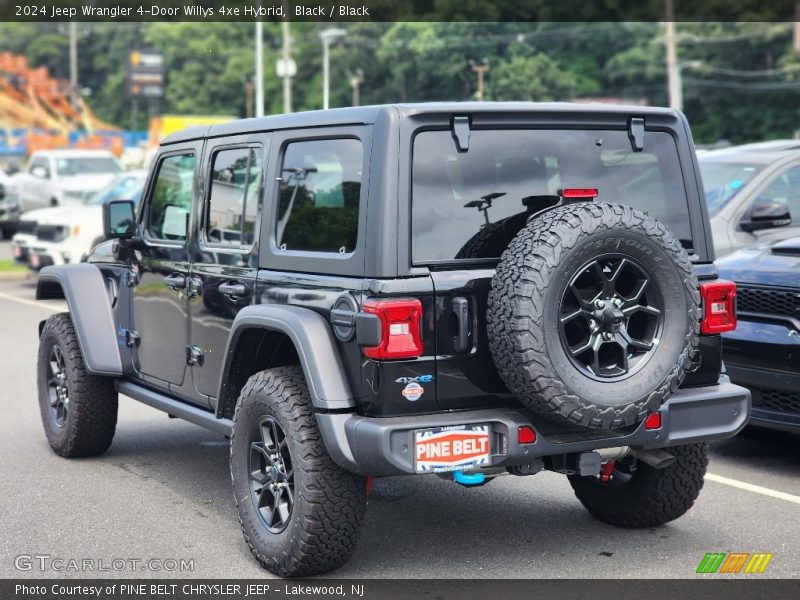 Black / Black 2024 Jeep Wrangler 4-Door Willys 4xe Hybrid