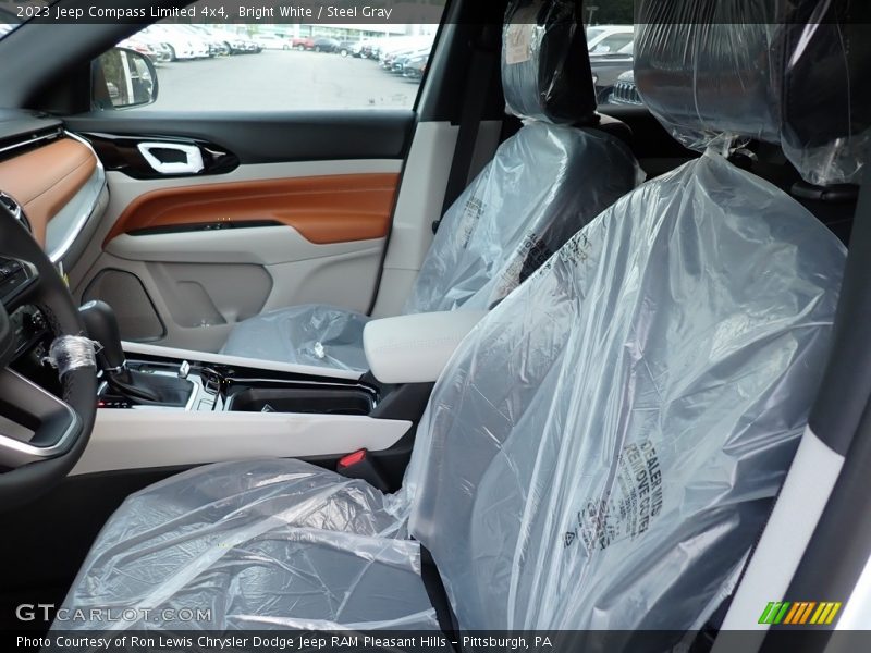 Bright White / Steel Gray 2023 Jeep Compass Limited 4x4