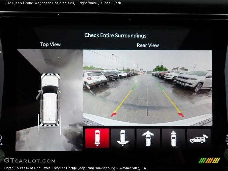 Controls of 2023 Grand Wagoneer Obsidian 4x4