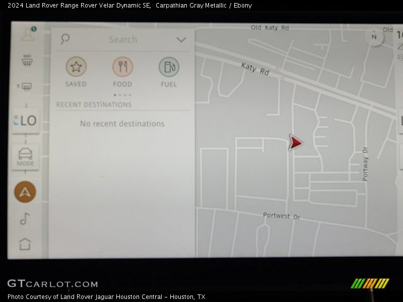 Navigation of 2024 Range Rover Velar Dynamic SE