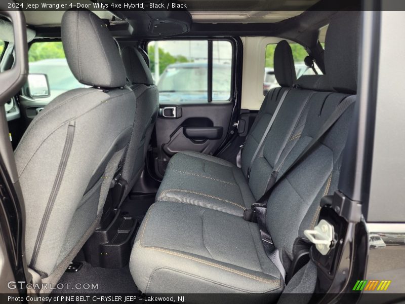 Black / Black 2024 Jeep Wrangler 4-Door Willys 4xe Hybrid