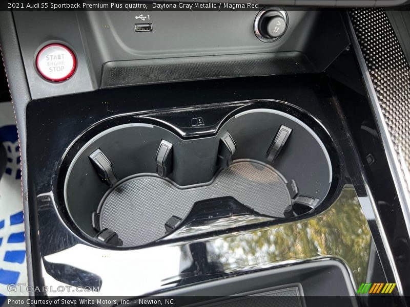 Daytona Gray Metallic / Magma Red 2021 Audi S5 Sportback Premium Plus quattro