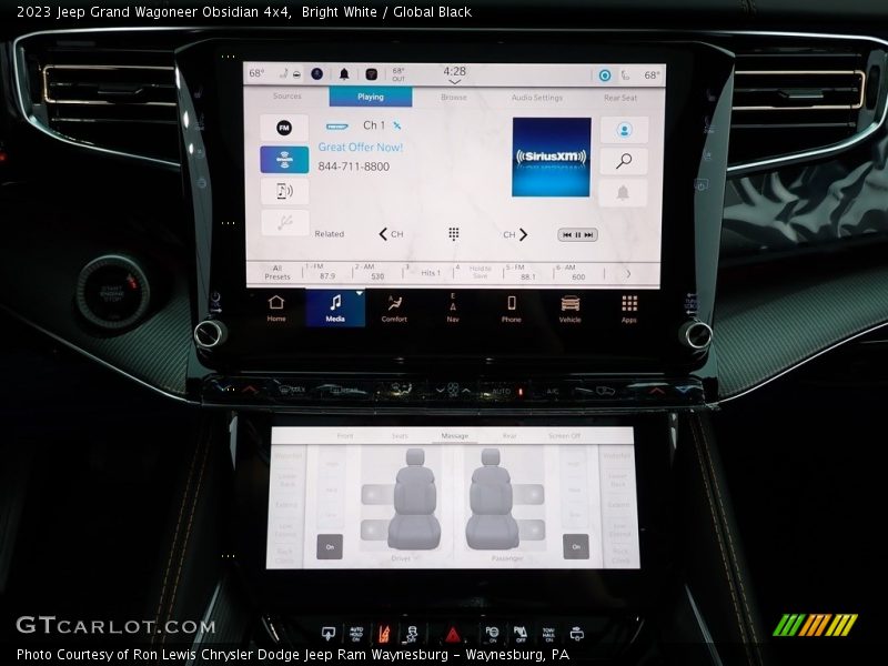 Controls of 2023 Grand Wagoneer Obsidian 4x4