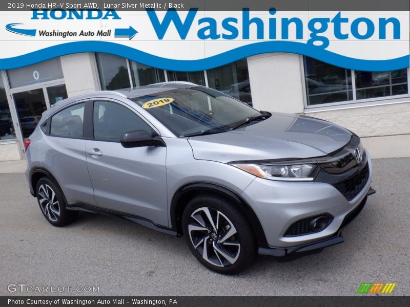 Lunar Silver Metallic / Black 2019 Honda HR-V Sport AWD