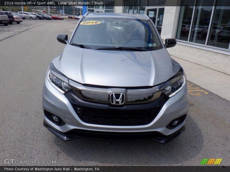 Lunar Silver Metallic / Black 2019 Honda HR-V Sport AWD