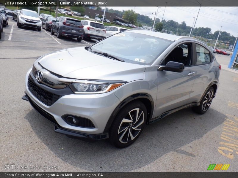 Lunar Silver Metallic / Black 2019 Honda HR-V Sport AWD