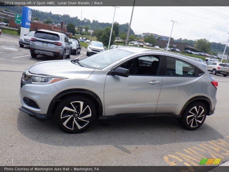 Lunar Silver Metallic / Black 2019 Honda HR-V Sport AWD