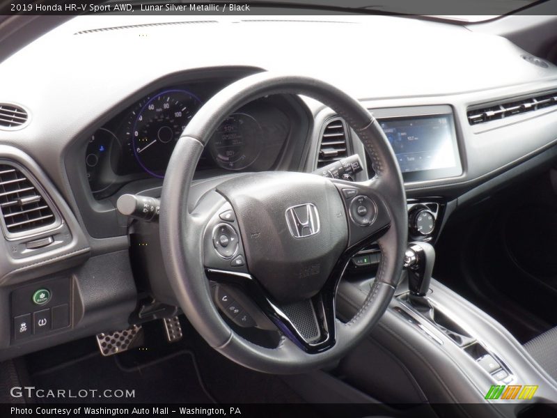 Lunar Silver Metallic / Black 2019 Honda HR-V Sport AWD