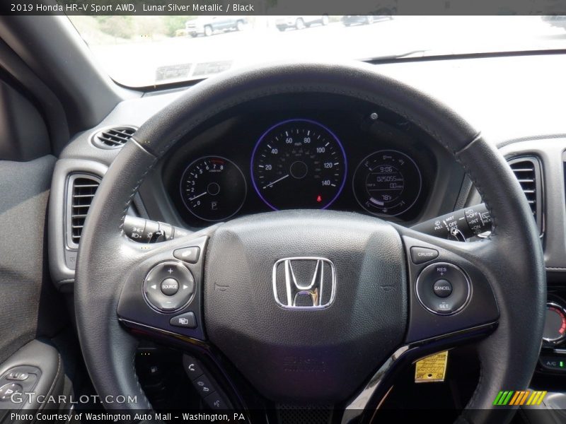 Lunar Silver Metallic / Black 2019 Honda HR-V Sport AWD