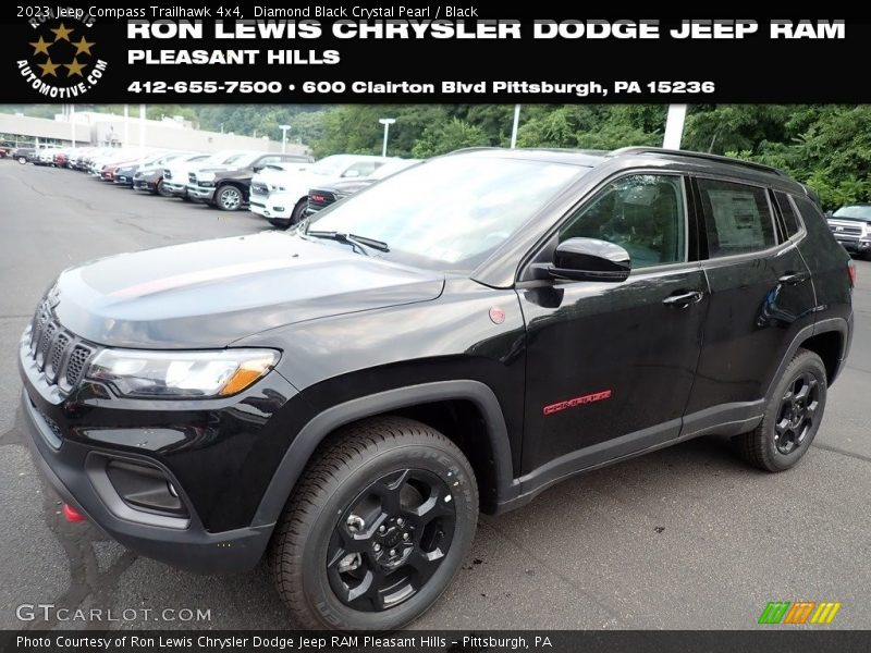 Diamond Black Crystal Pearl / Black 2023 Jeep Compass Trailhawk 4x4