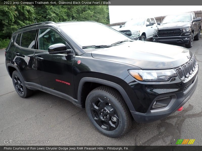 Diamond Black Crystal Pearl / Black 2023 Jeep Compass Trailhawk 4x4
