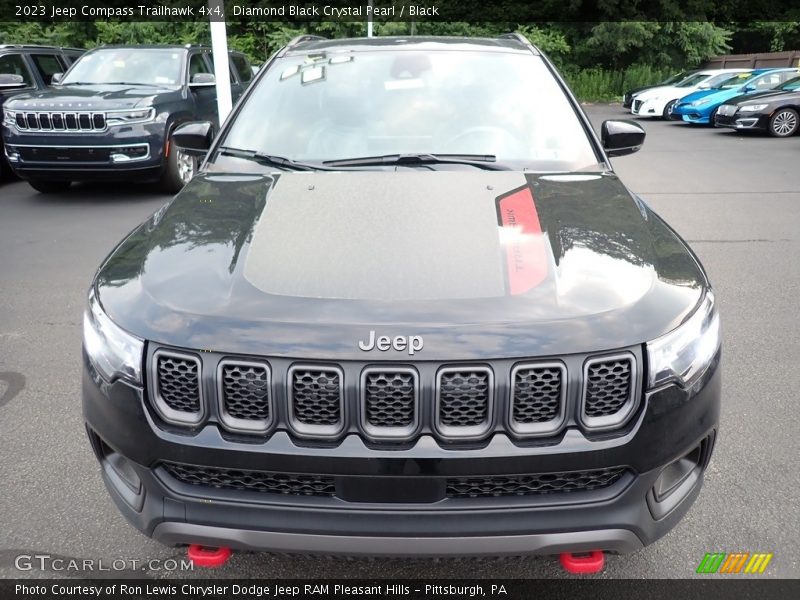 Diamond Black Crystal Pearl / Black 2023 Jeep Compass Trailhawk 4x4