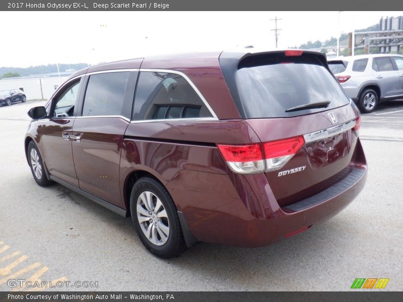 Deep Scarlet Pearl / Beige 2017 Honda Odyssey EX-L