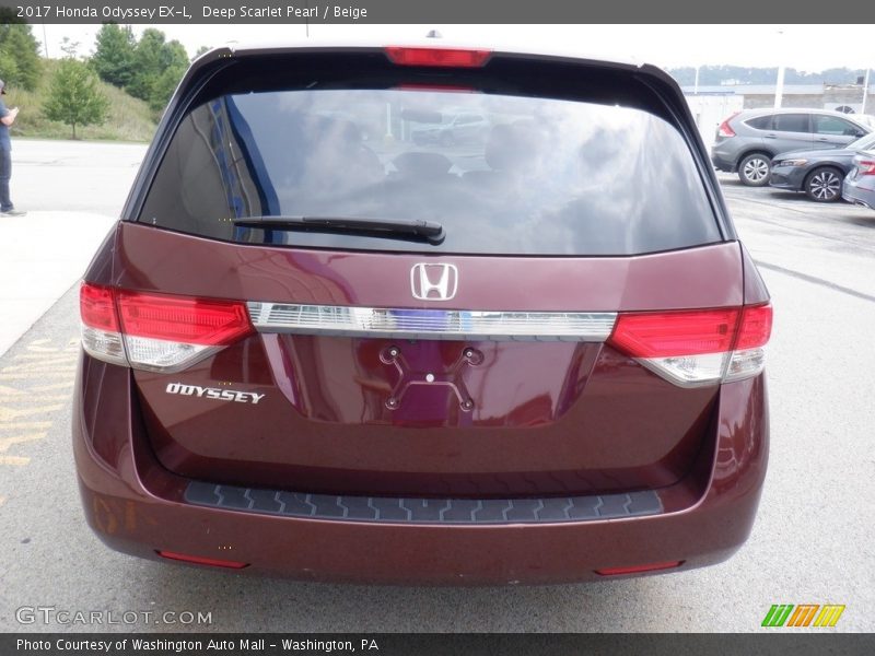 Deep Scarlet Pearl / Beige 2017 Honda Odyssey EX-L
