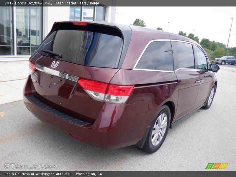 Deep Scarlet Pearl / Beige 2017 Honda Odyssey EX-L