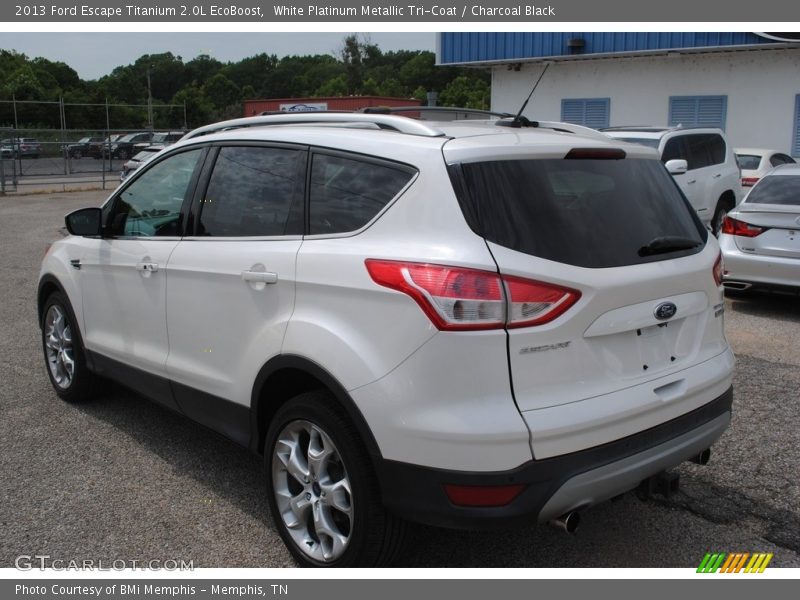 White Platinum Metallic Tri-Coat / Charcoal Black 2013 Ford Escape Titanium 2.0L EcoBoost