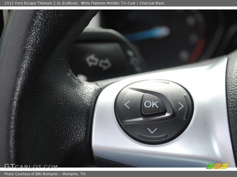 White Platinum Metallic Tri-Coat / Charcoal Black 2013 Ford Escape Titanium 2.0L EcoBoost