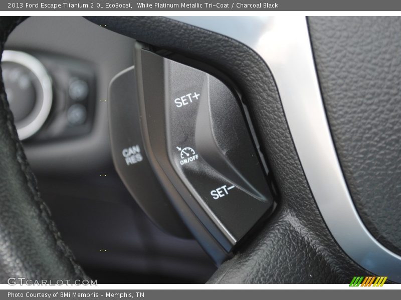 White Platinum Metallic Tri-Coat / Charcoal Black 2013 Ford Escape Titanium 2.0L EcoBoost