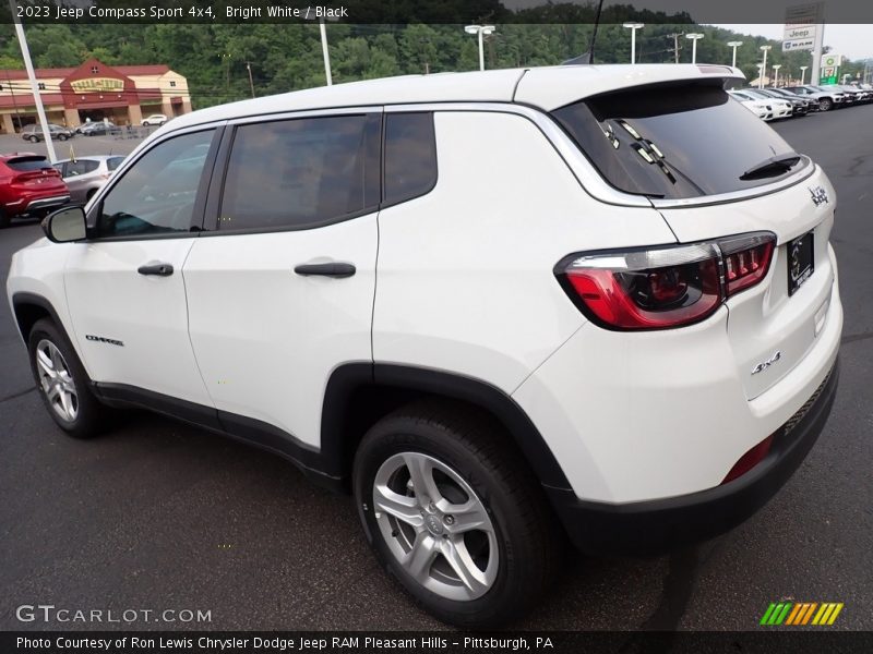 Bright White / Black 2023 Jeep Compass Sport 4x4