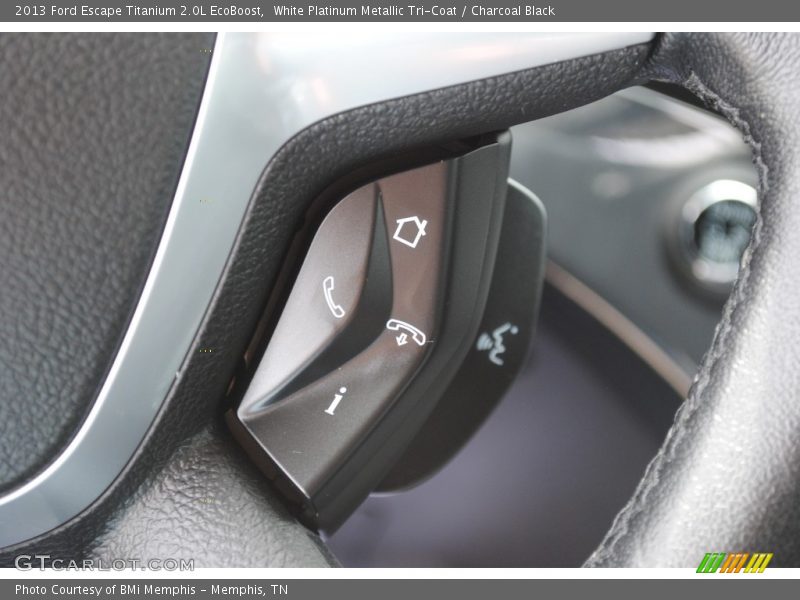 White Platinum Metallic Tri-Coat / Charcoal Black 2013 Ford Escape Titanium 2.0L EcoBoost