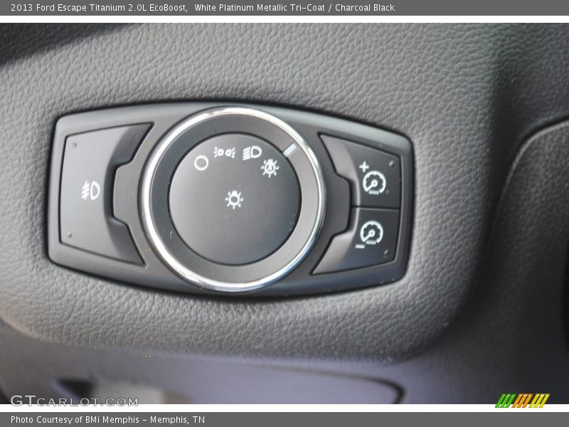 White Platinum Metallic Tri-Coat / Charcoal Black 2013 Ford Escape Titanium 2.0L EcoBoost