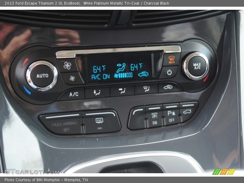 White Platinum Metallic Tri-Coat / Charcoal Black 2013 Ford Escape Titanium 2.0L EcoBoost